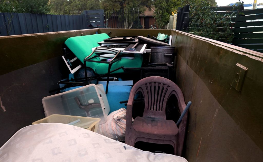 Image of a Full Dumpster for Rent by PowerHouse Dumpsters & Junk Removal